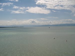 Blick über den Bodensee im Sommer
