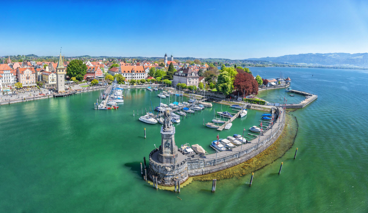 Hafen in Lindau am Bodensee