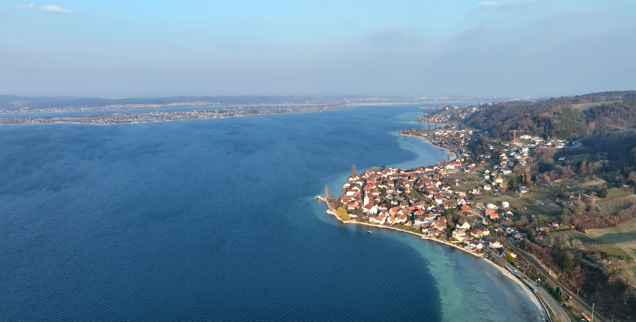 Blick auf Berlingen am Bodensee